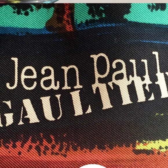 JEAN PAUL GAULTIER large vintage silk foulard - Picture 2 of 2